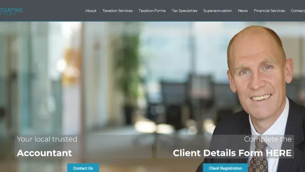 CGH Accounting website screenshot - Professional accounting and advisory service landing page, Ballarat