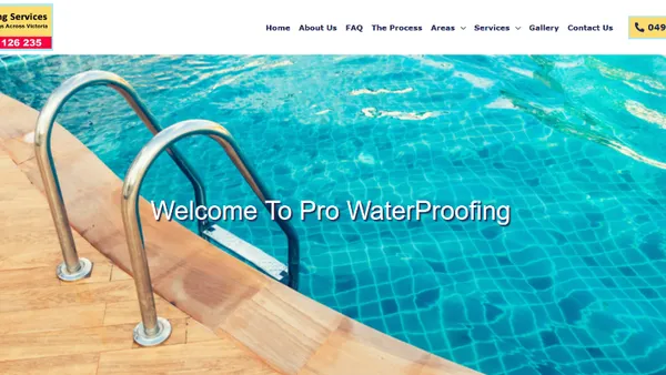 Pro Waterproofing website screenshot