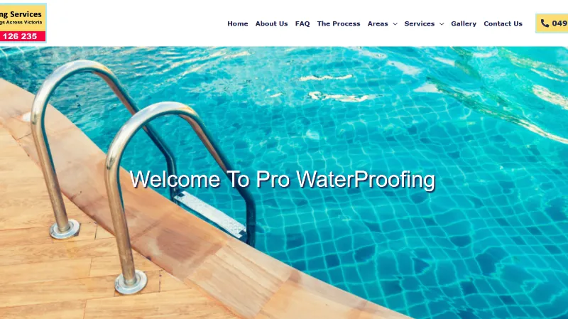 Pro Waterproofing website screenshot